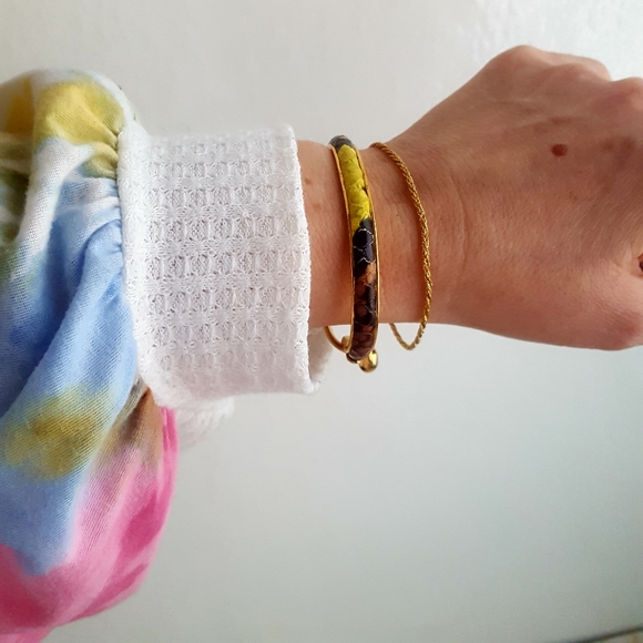 🌙MADANI Firenze Bracelet Gold PlatedSkin Signed - Picture 10 of 16